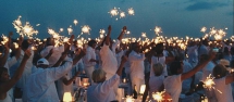 Soirée blanche sur le sable à Arcachon