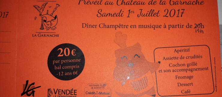 Preveil au chateau (cochon grillé animé puis bal)
