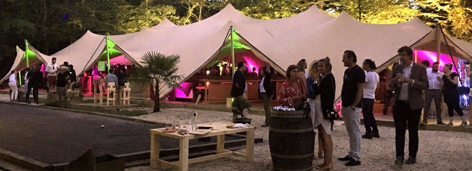 Apéro , Concert , DJ sous la tente du domaine de Raba , un endroit magique et tres prisé