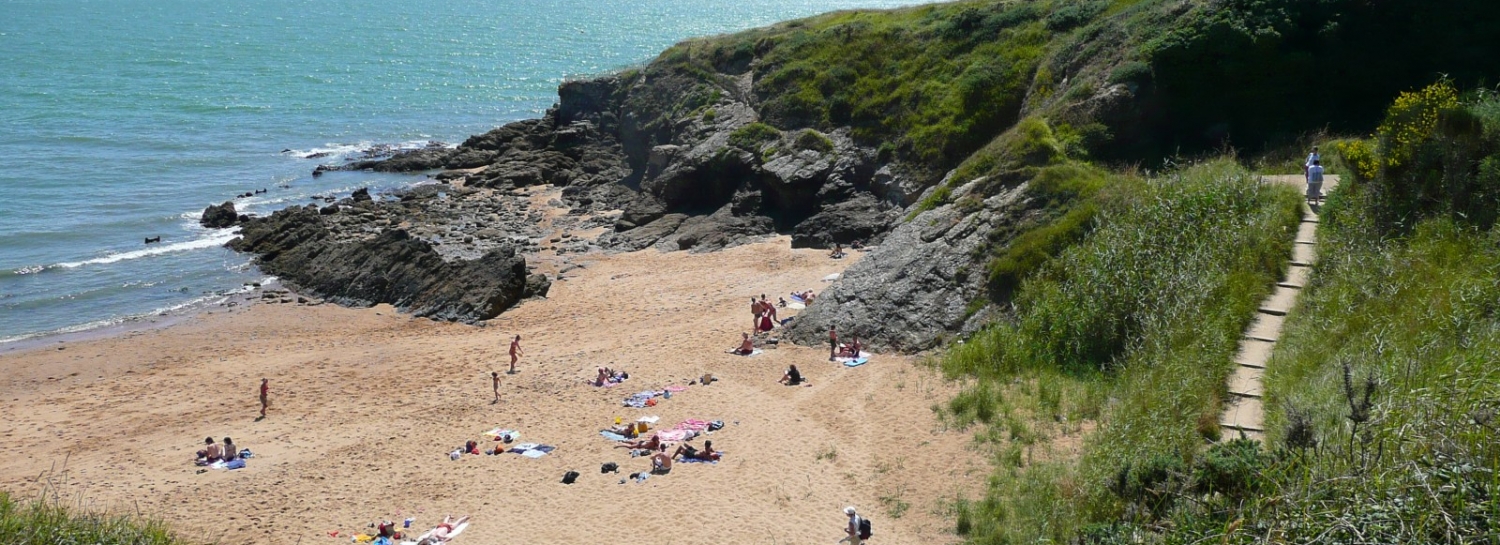 Plage de l'étang à Pornic