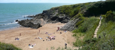 Plage de l'étang à Pornic