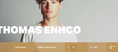 Thomas Enhco ,pianiste, improvisations sur musique de films       10€ 